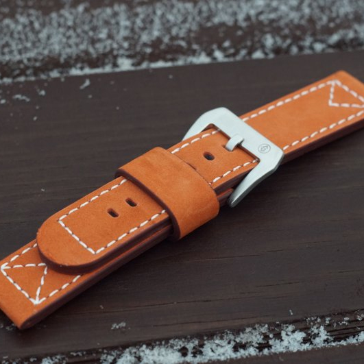 Crazy horse” leather strap